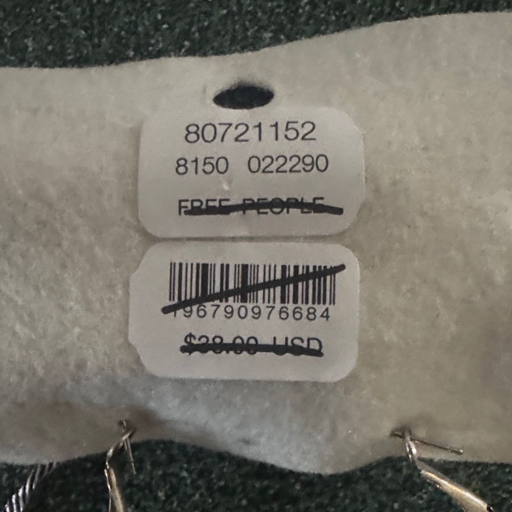 Free People Twisted Silver Hoop Earrings - Picture 3 of 3